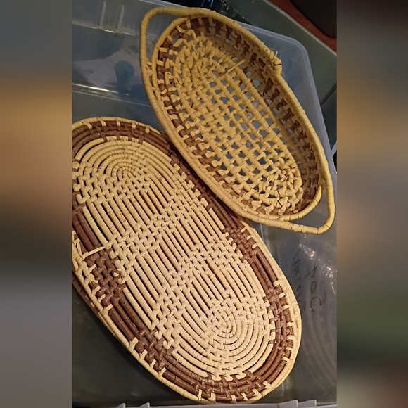 Vintage Coiled Sweet Grass Set